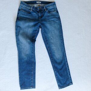 Eileen Fisher Organic Cotton Stretch Denim Straight Leg Ankle Jeans Size 2